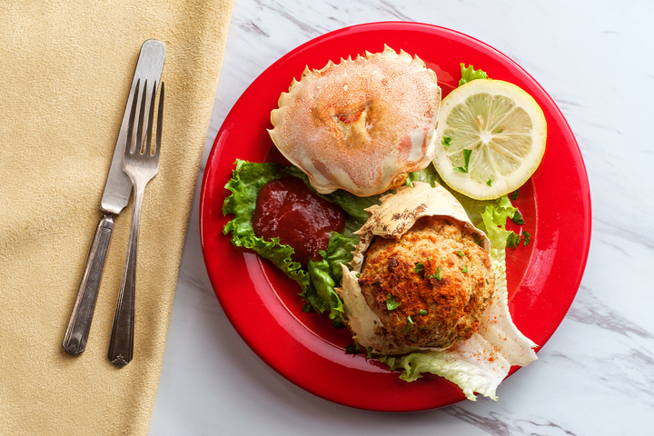 Deviled Crab Cakes With Hollandaise